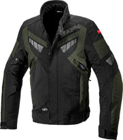 Spidi Freerider Dark Green Black Textile Motorcycle Jacket M