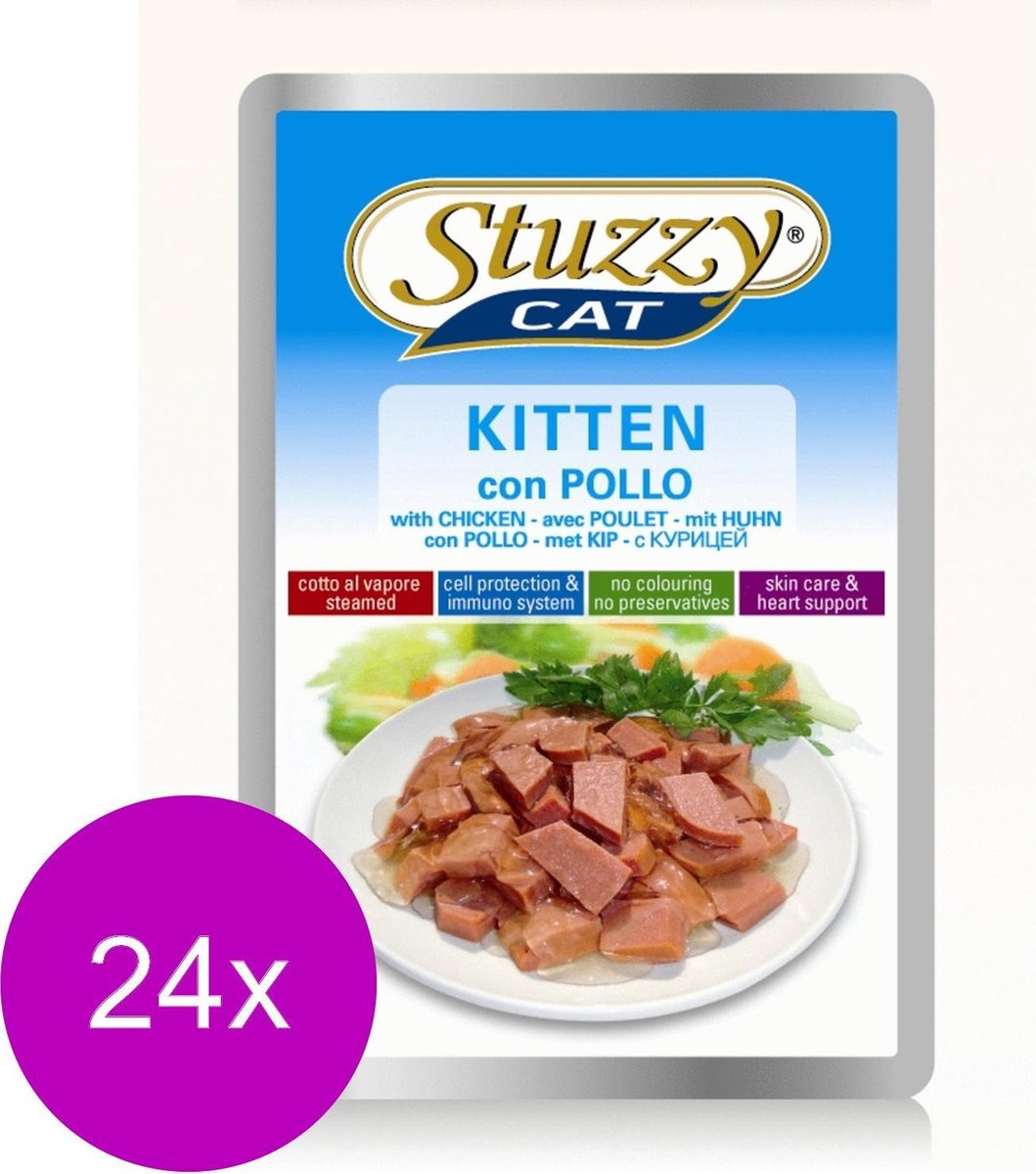 Stuzzy Cat met kip - Kitten - 24 stuks à 100 gram