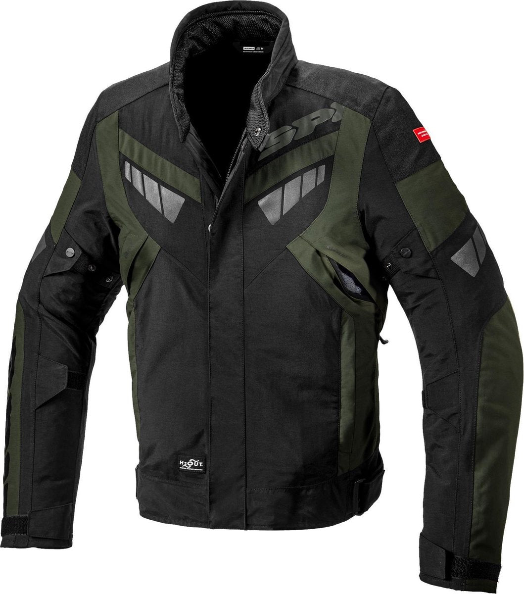 Spidi Freerider Dark Green Black Textile Motorcycle Jacket XL