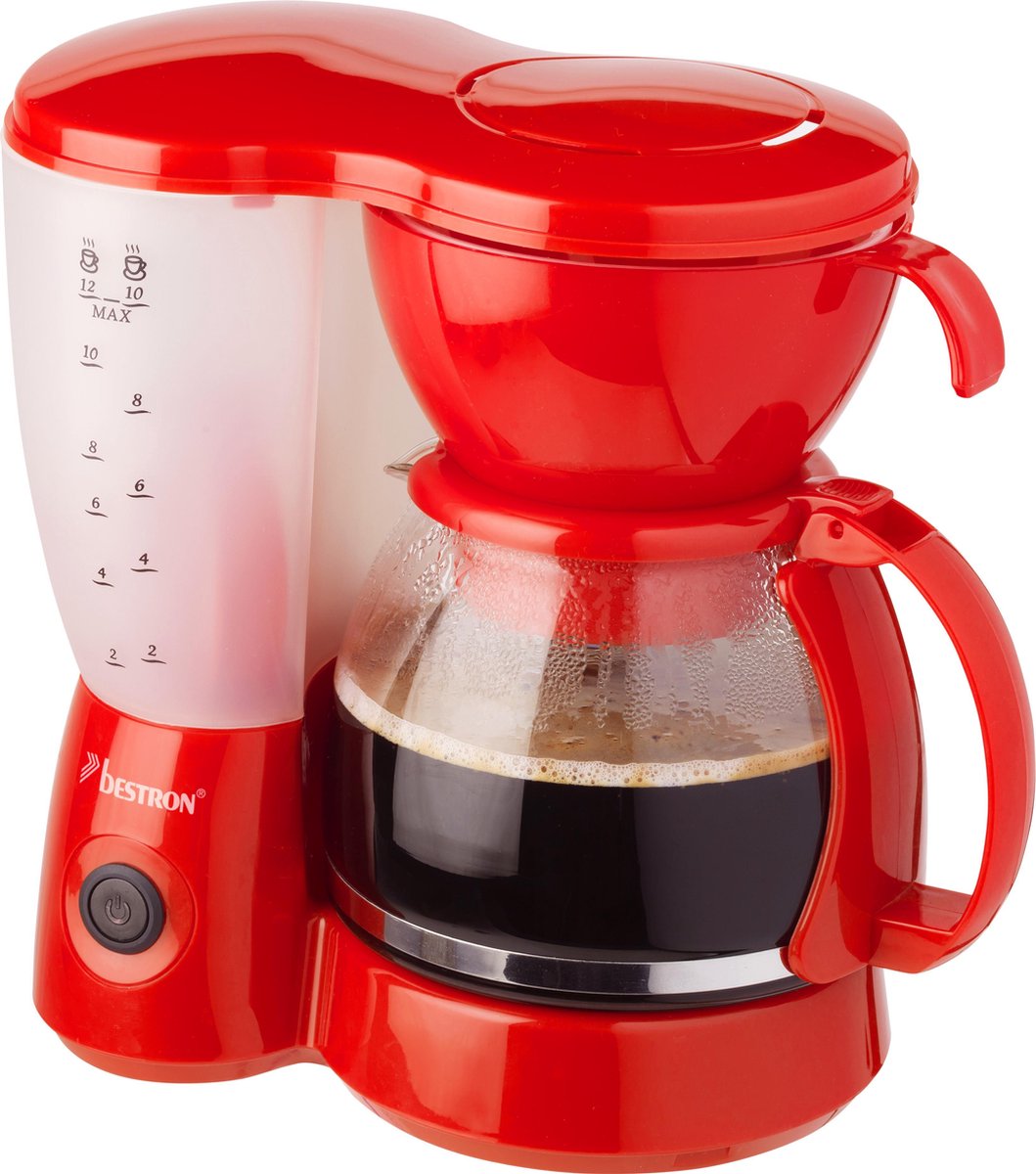 Bestron ACM6081R - Koffiezetapparaat - Rood