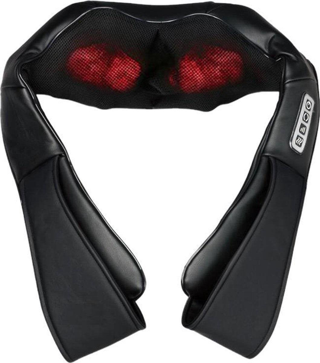 Professionele A&K Elektrisch Shiatsu Massage Kussen met Arm Lussen | Met Warmte Functie | Voor Nek Massage/Schouder Massage | Inclusief Huis en Autostekker