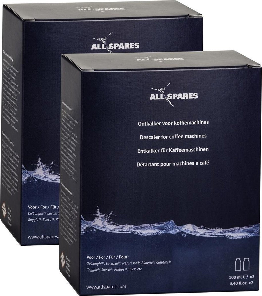 Ontkalker - De'Longhi DLSC200 EcoDecalk -  Mini Ontkalker Van AllSpares - 4x 100ML