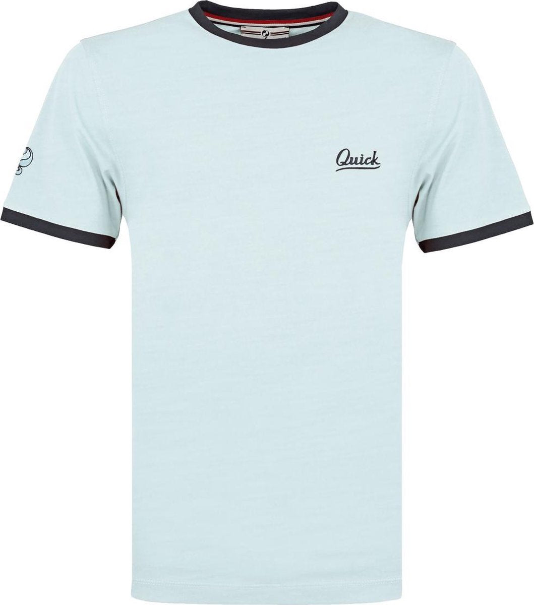 Heren T-shirt Captain - Lichtblauw/Donkerblauw