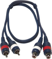 Hilec Audio Verlengkabel 6m - RCA Verlengkabel Female Tulp naar Tulp Verlengkabel - 6m