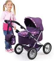 Bayer Poppenwagen Trendy Paars/lila 67 Cm