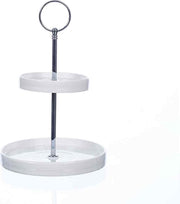 Etagere - Luxe Serveerset - wit - 15x15xh23cm - rond porselein
