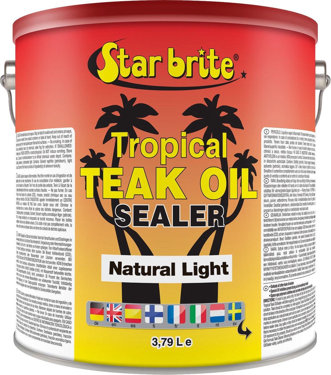 Star brite Tropical Teak Oil Sealer / Protector | natuurlijk licht 3