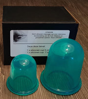 Anti cellulite Cups DUO voor benen en billen – Cellulitis Cups – Lichaam & Gezicht – Vacuüm Massage Cups – Silicone Cuppingset – GROEN – 2 Stuks - 1 Medium 5.5 cm - 1 Large 7.0 cm DUO set GROEN