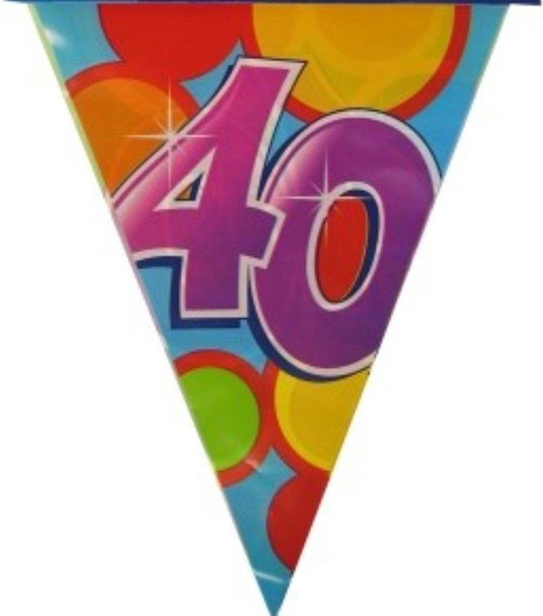 2 stuks Vlaggenlijn 40 jaar 
