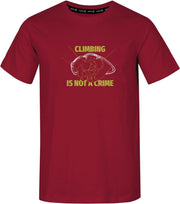 Rafiki T-shirt Rafiki Heren 100% Biologisch Katoen Rood Maat L