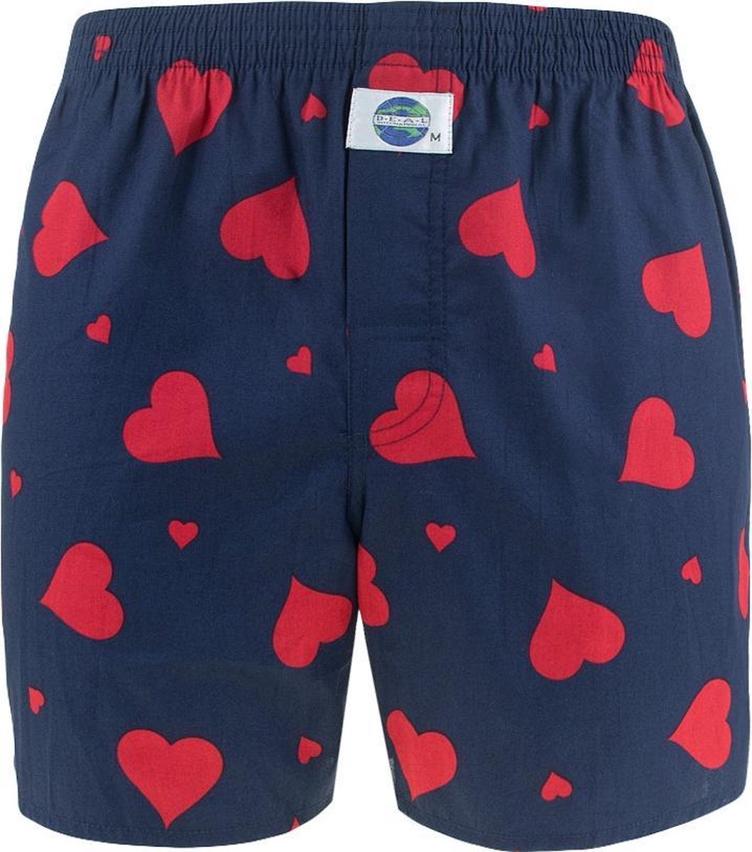 DEAL boxershort hearts II blauw - M