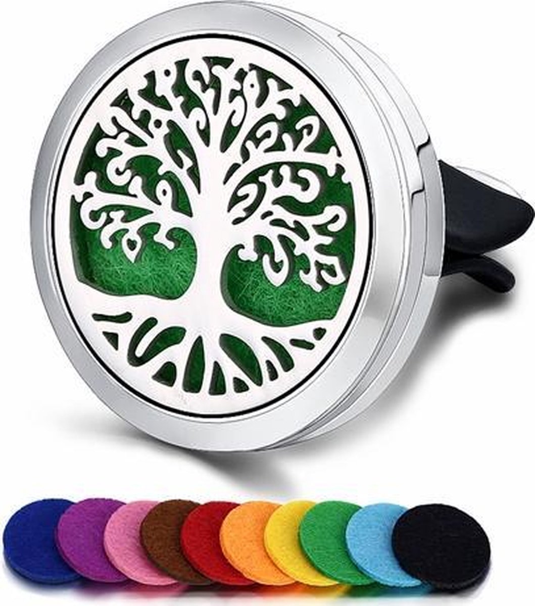 HomeDays Auto Luchtverfrisser | Car Diffuser | Auto Parfum | Auto Verfrisser | Autoparfums | Auto Accessoires Boom | Tree of Life - Navulbaar