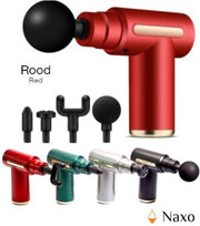Naxo Massage Gun (Rood) - Massage Gun - Massageapparaat - Massageapparaten - Sport & Relax Massage - Percussietherapie - Vibratiemassage - Spiermassage - Zelfmassage - Toepassende kopstukken - Incl. draagbare case - Incl. oefenprogramma