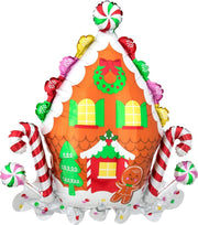 Anagram Folieballon Snoephuis 71 X 76 Cm Bruin