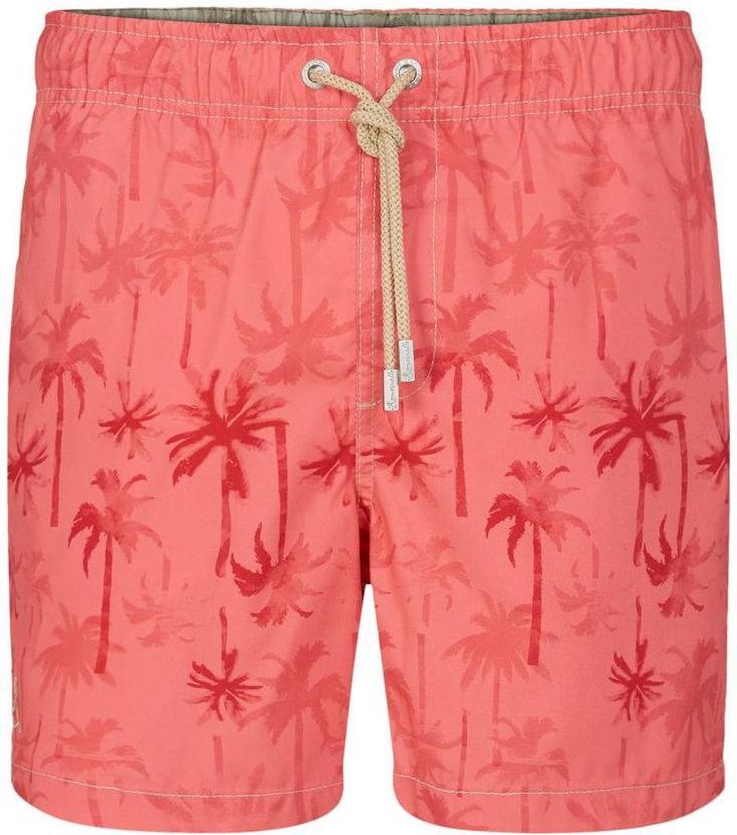 Ramatuelle - Heren - Zwemshort Palm Beach Rood  - Rood - XXXL