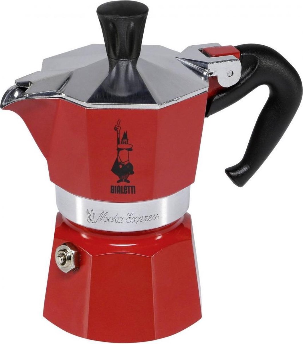 Bialetti 4941 Vrijstaand Filterkoffiezetapparaat Rood 1 kopjes Handmatig