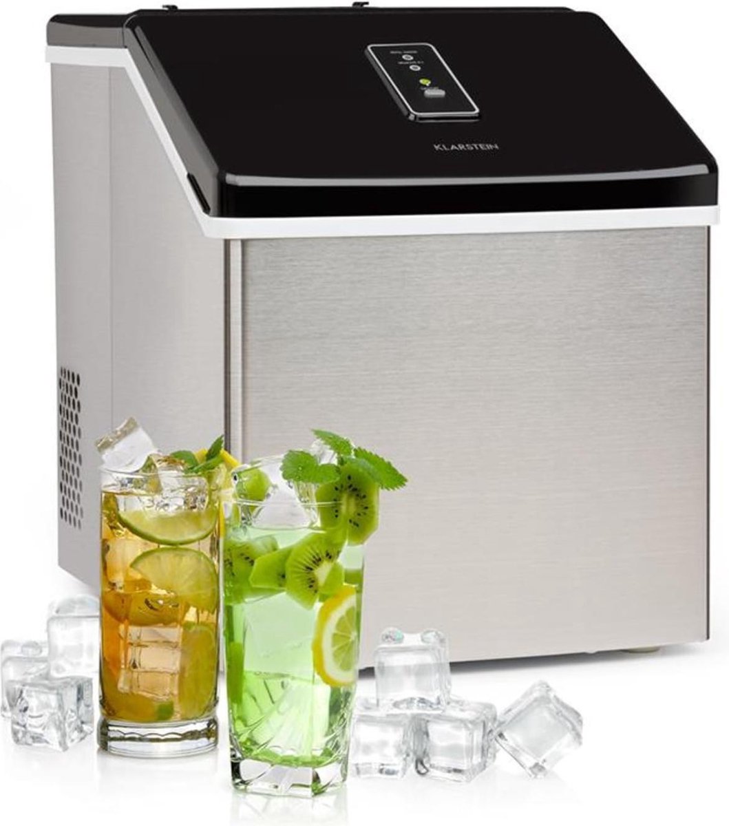 Clearcube ijsblokjesmachine helder ijs 13kg/24h rvs zwart