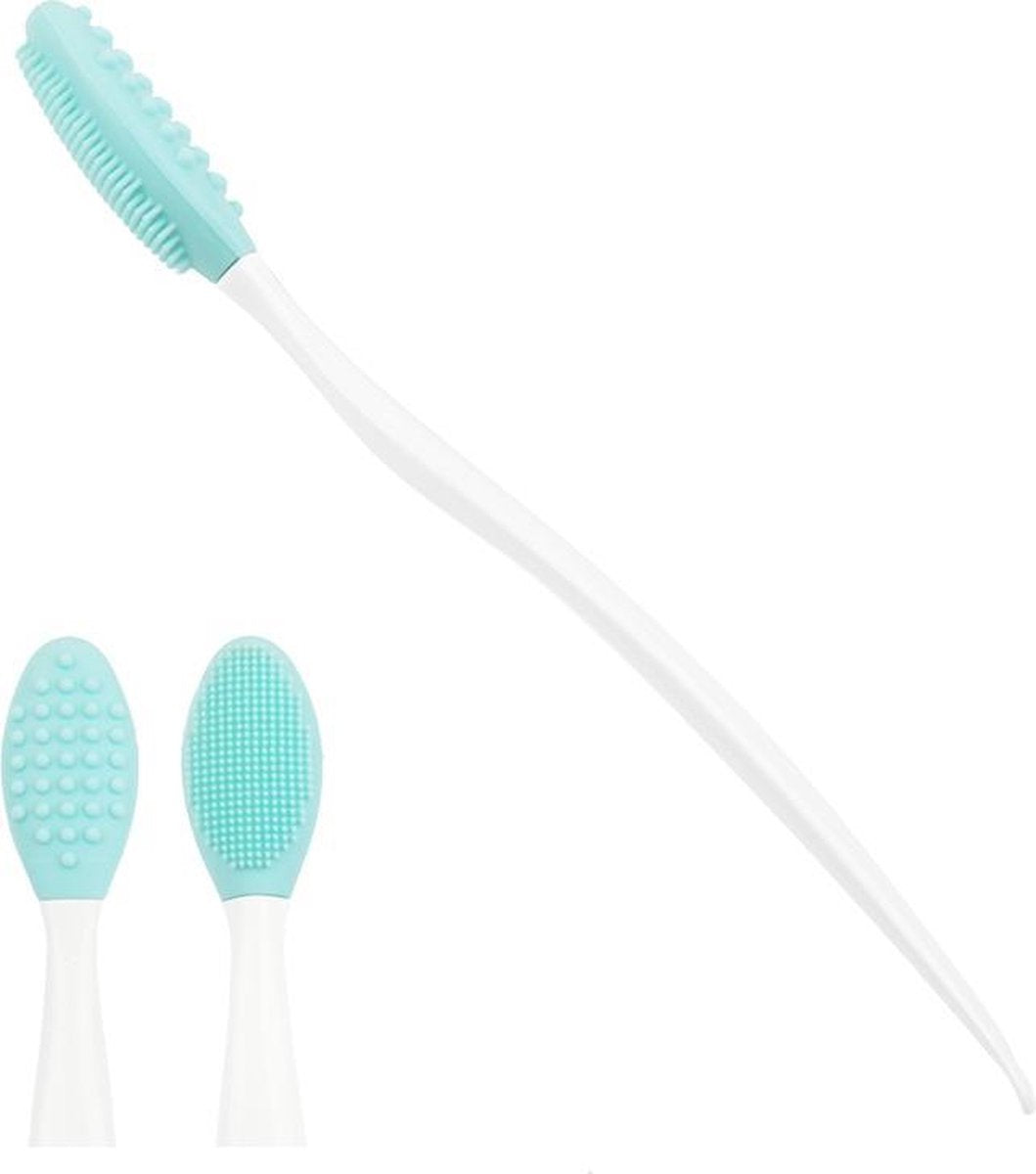Gezichtsreinigerborstel - Daily Lip Scrubber - Professionele gezichtspeeling - Nose Scrubber - Daily Scrubber - Huidverzorgingsbrush - Groen Mint