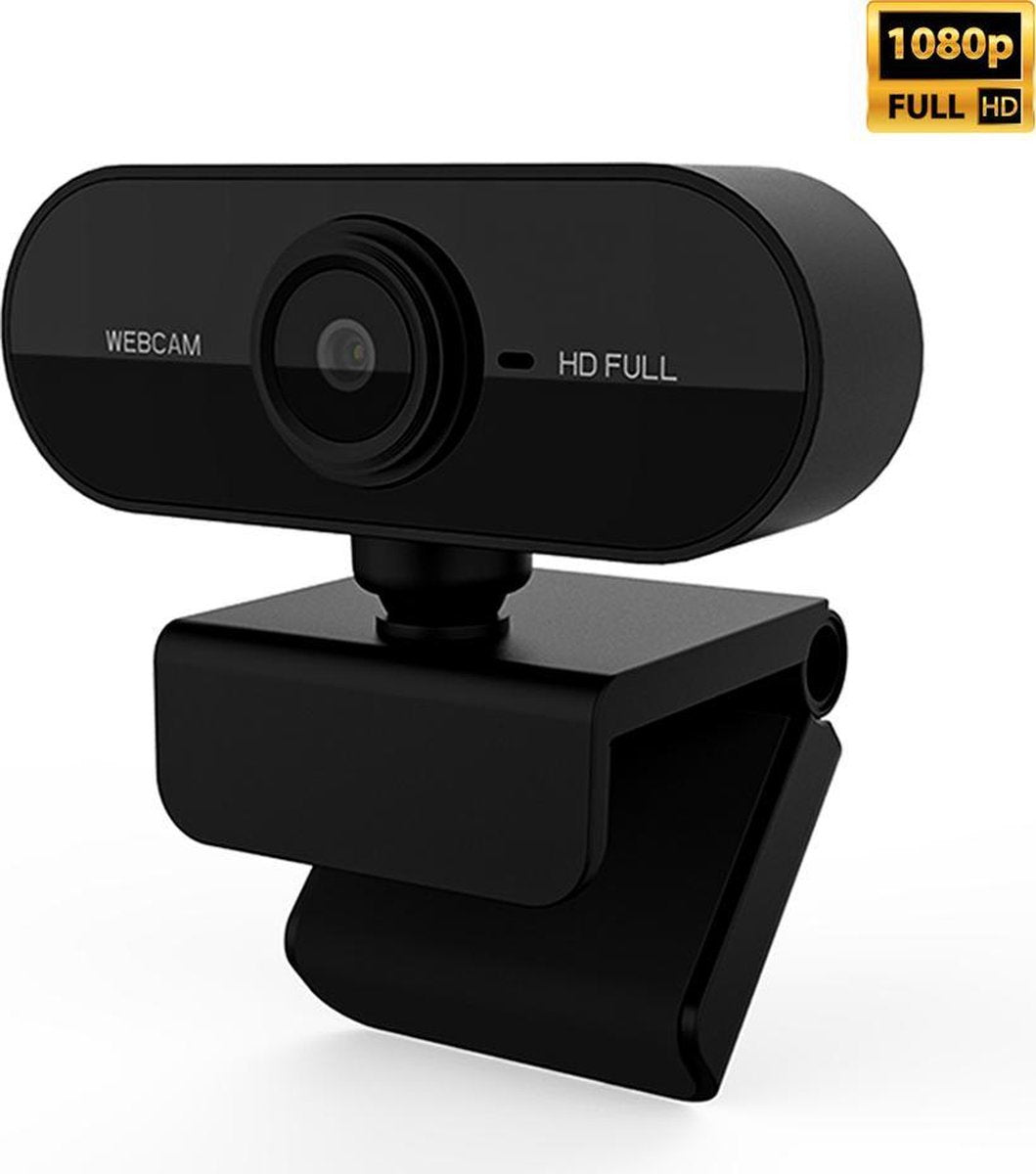 Webcam Full HD (1080p) - Met ingebouwde microfoon - USB - Autofocus - Windows & Mac - Videobellen