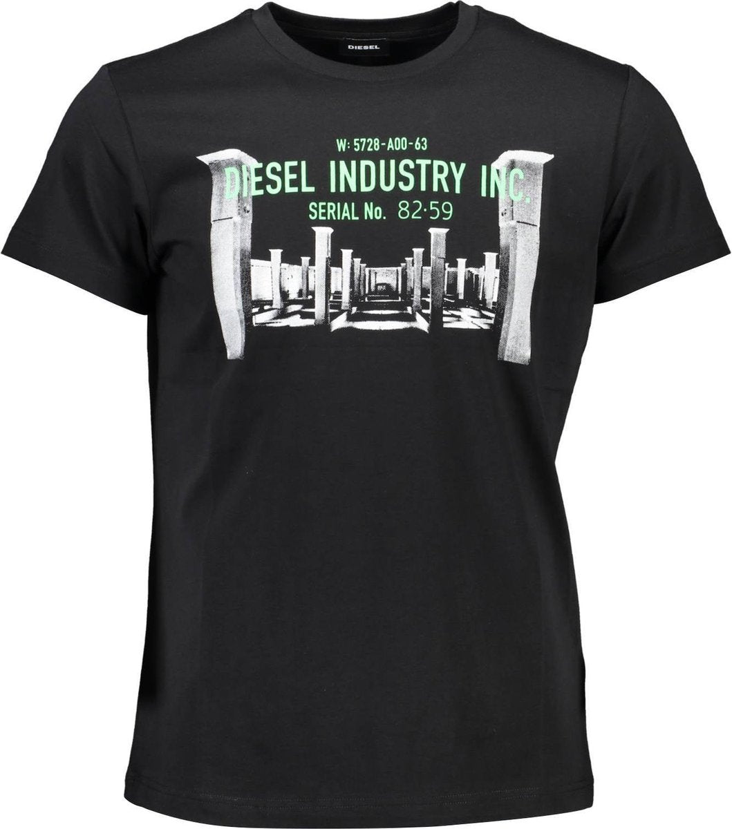 Diesel T-shirt Zwart M Heren