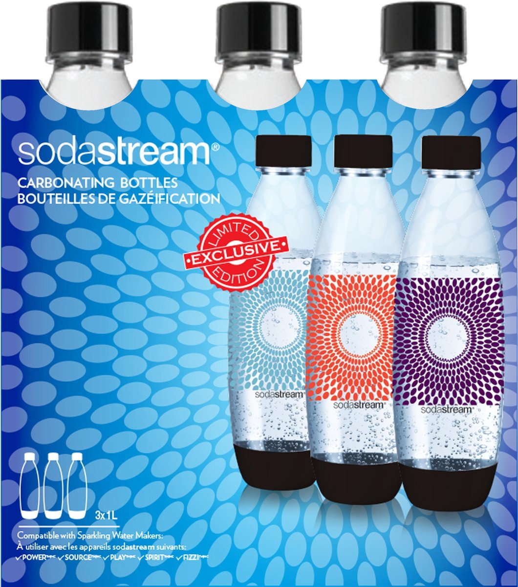 Sodastream flessen - Vuurwerk print