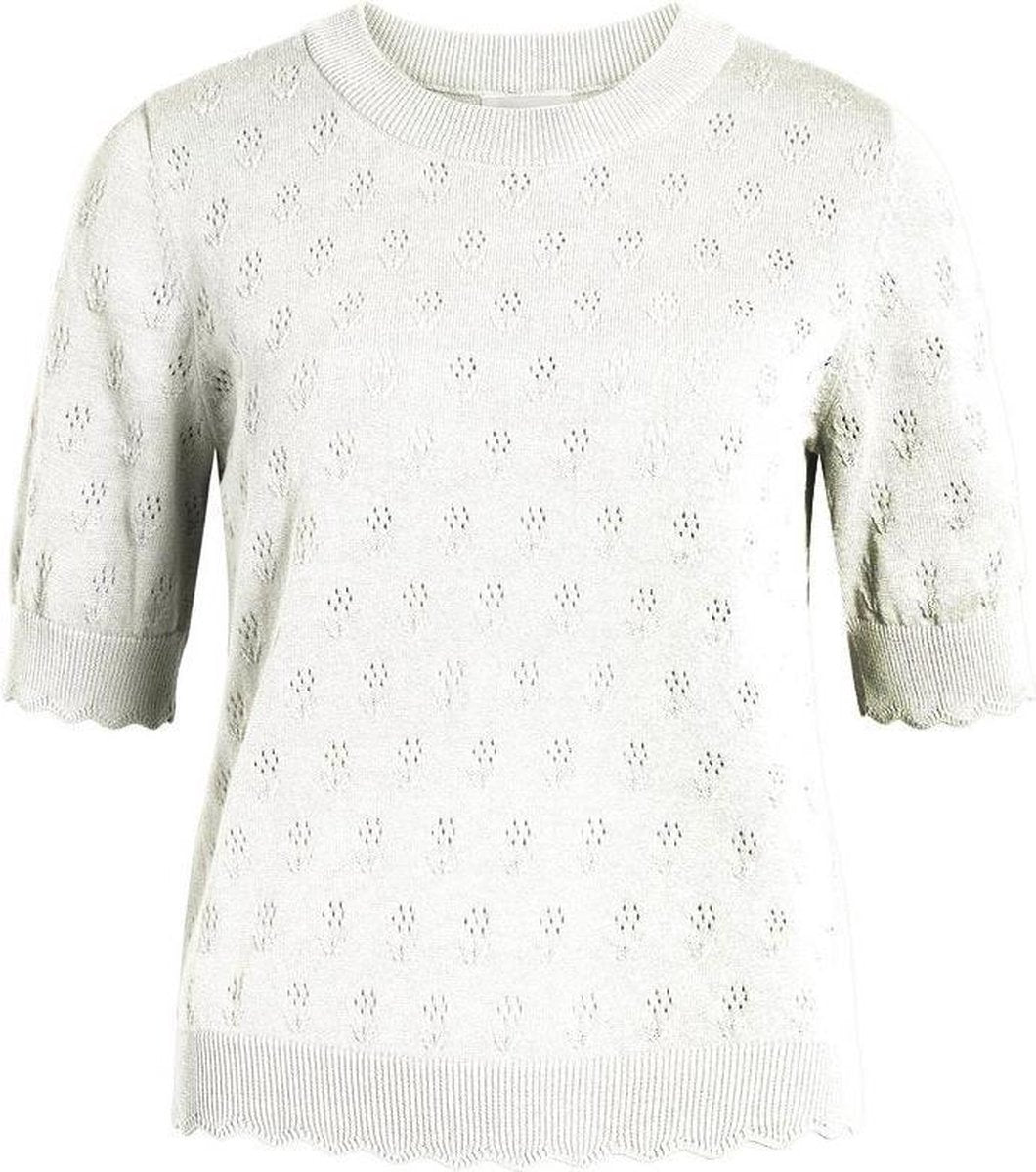 Objdale S/s Knit Pullover Pb10 23036017 Cloud Dancer