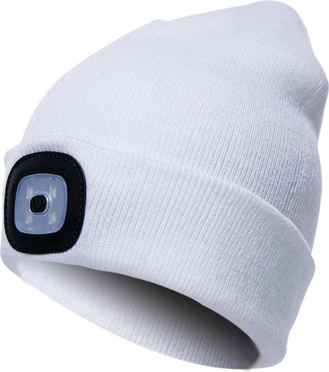 LED Muts Wit - Muts met LED-verlichting
