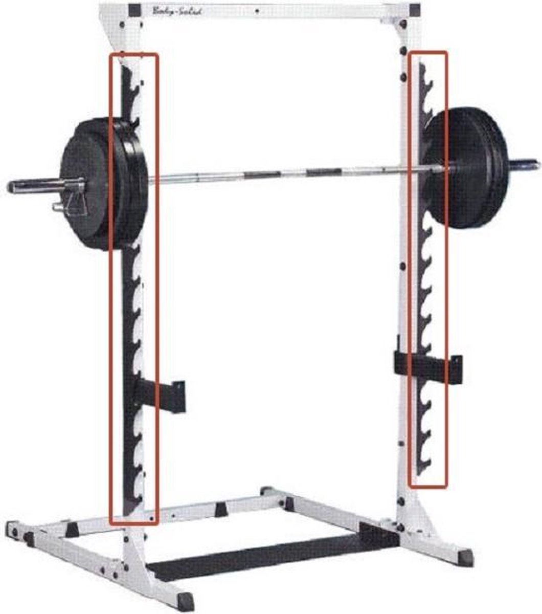 Body-Solid Grey Linear Bearing Smith Machine - Gun Rack Uitbreidingsset