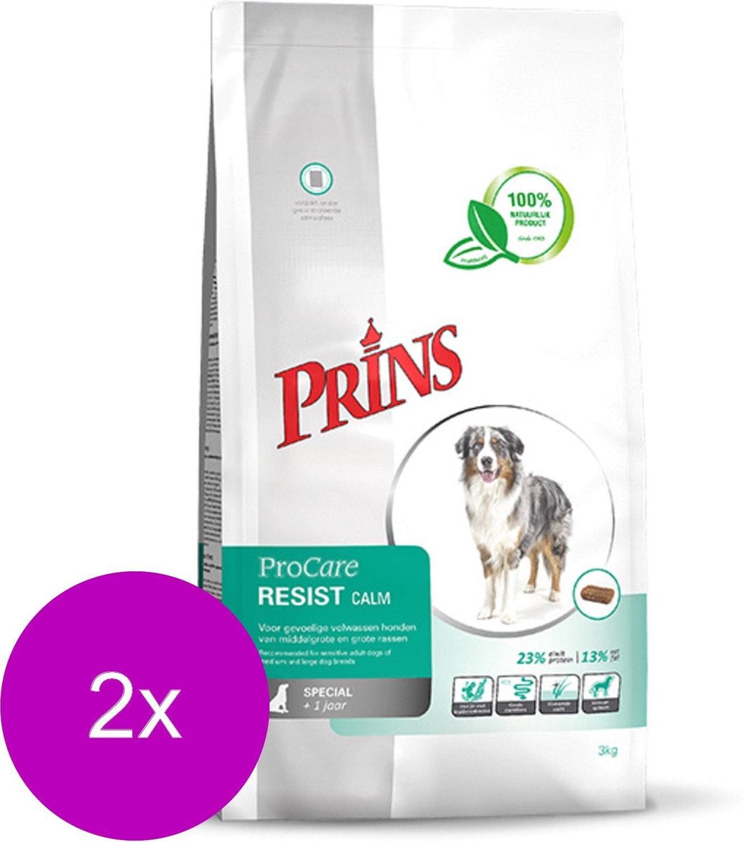 Prins Procare Hondenvoer Resist - Extra Weerstand - 2 St à 3 kg