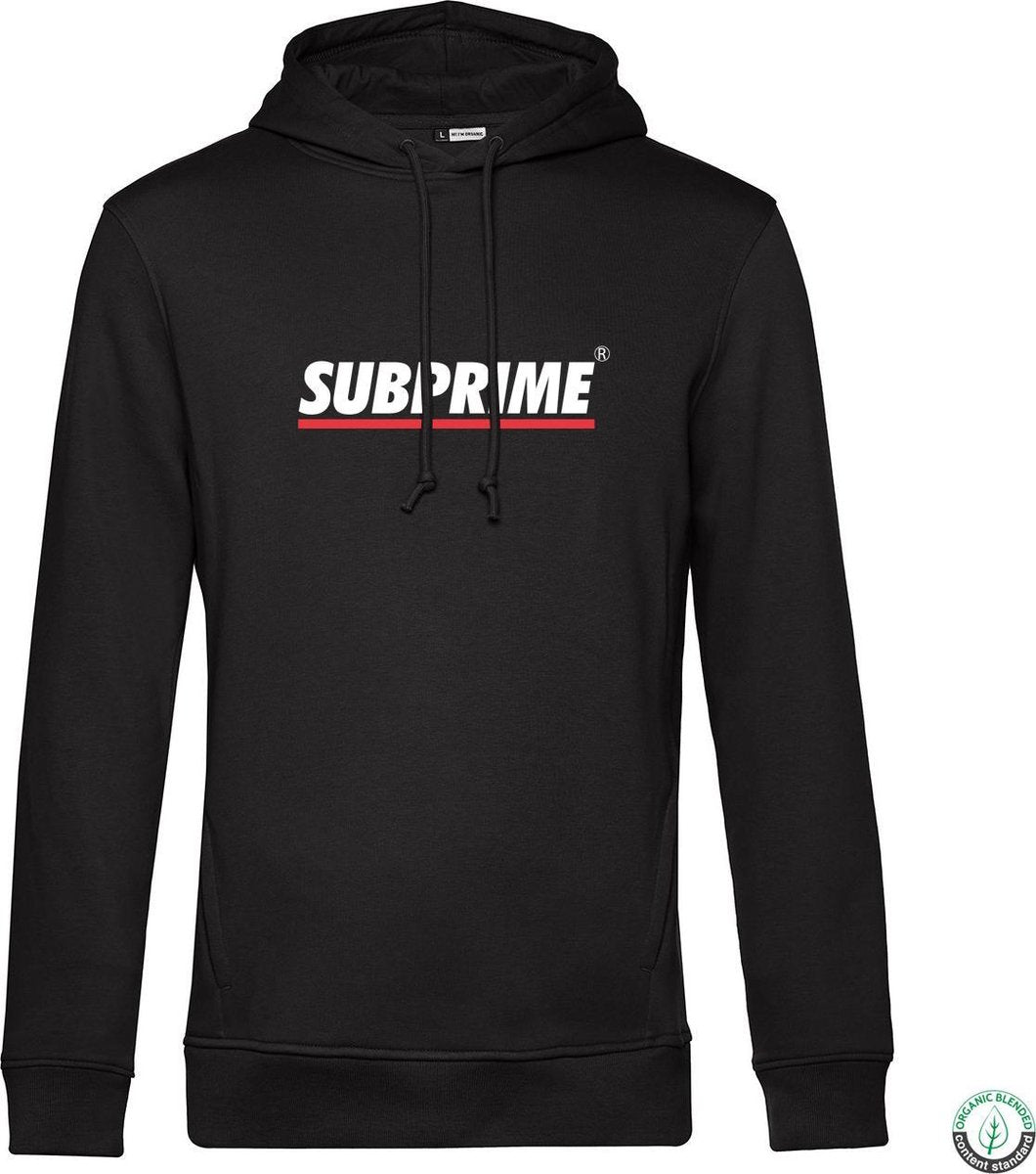 Subprime - Heren Hoodies Hoodie Stripe Black - Zwart - Maat M