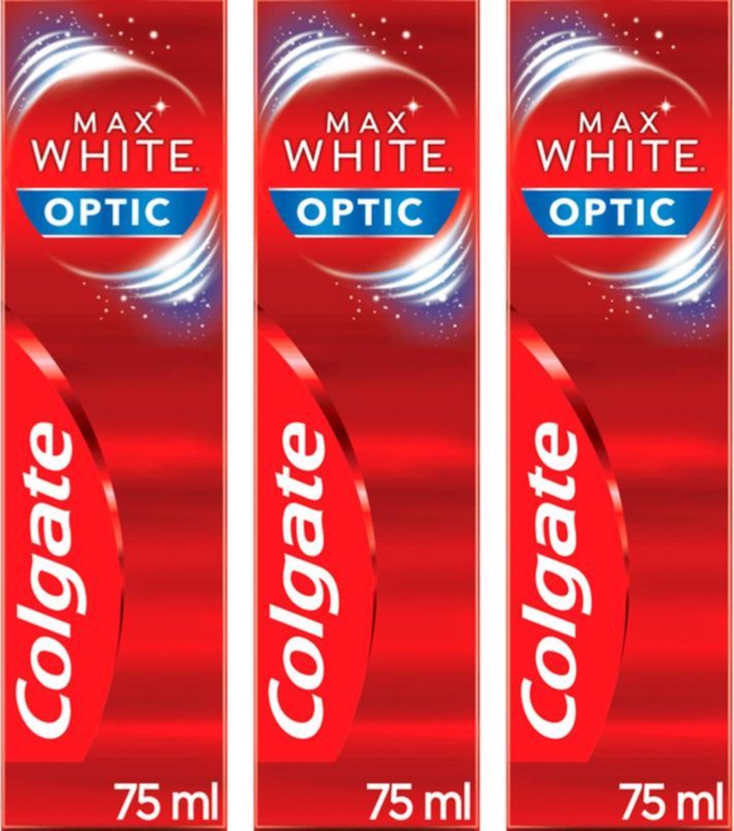 Colgate Tandpasta Max White Optic - 3 x 75 ml