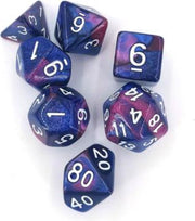 EPIN | Polydice set 7 stuks | Dobbelstenen | Paars-Roze-Wit | 7