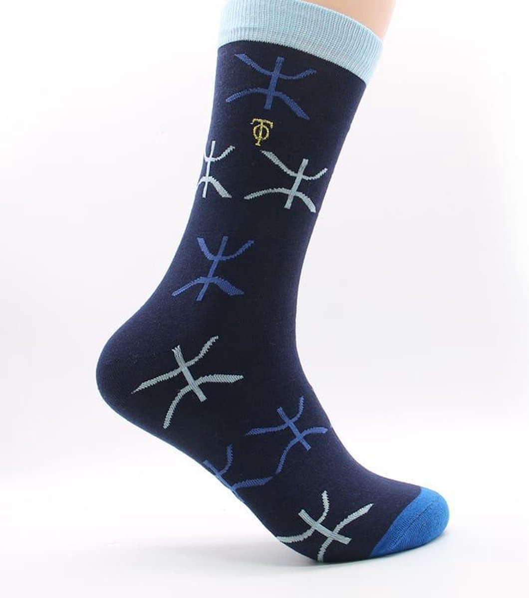 TQASER Heren ⵣ - 'Jaz' Berber print - sokken 41-46