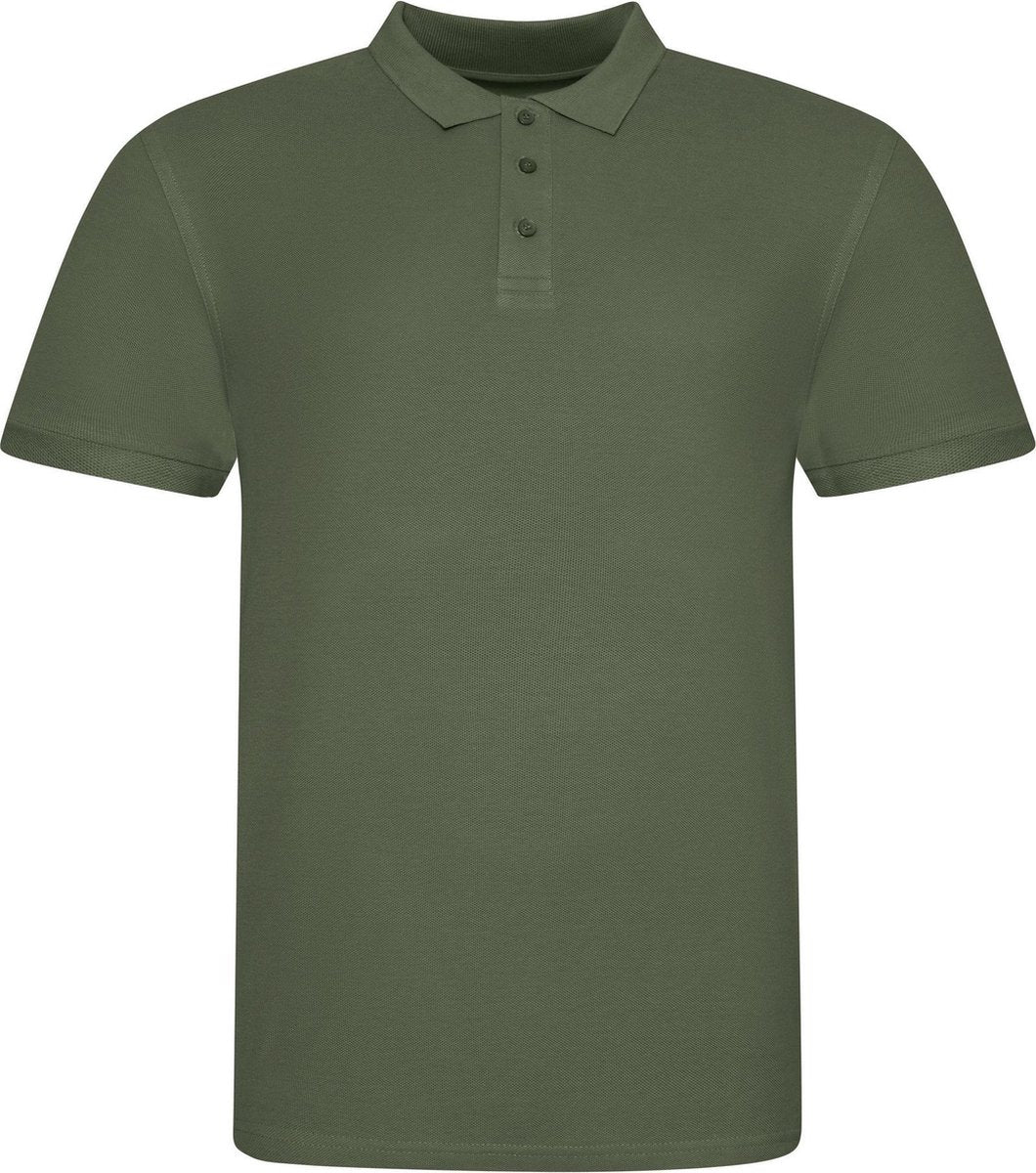 Awdis Just Polos Mens Het 100 Polo Shirt (Aards groen)