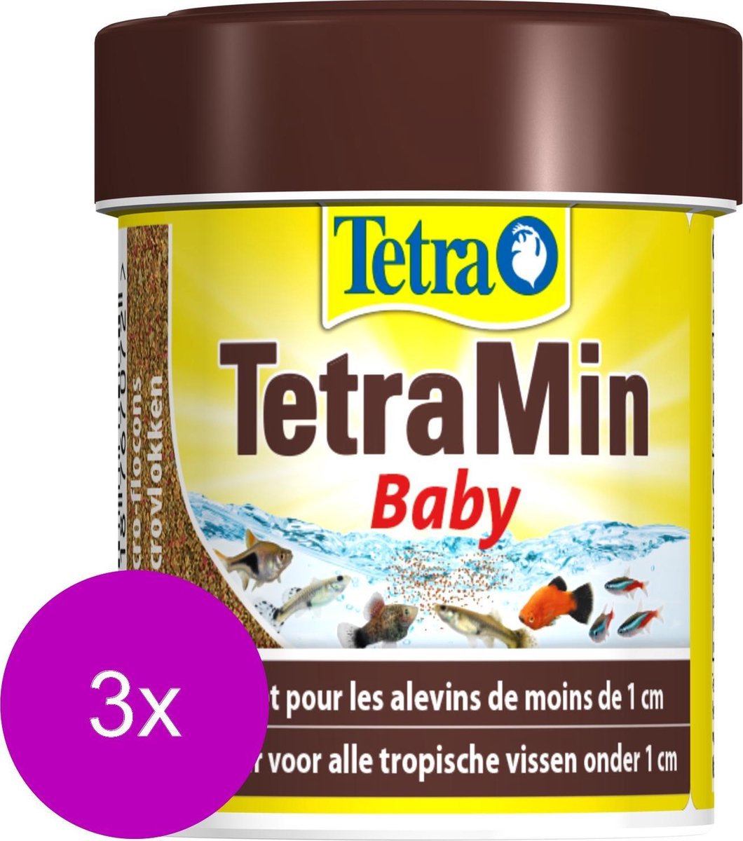 Tetra Tetramin Baby Bio Active - Vissenvoer - 3 x 66 ml