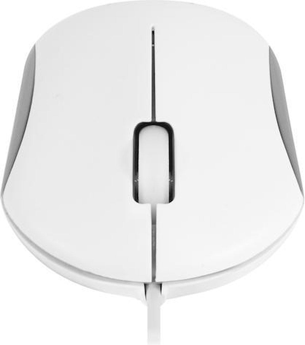 Macally QMouse-W Optische USB muis wit 1200DPI
