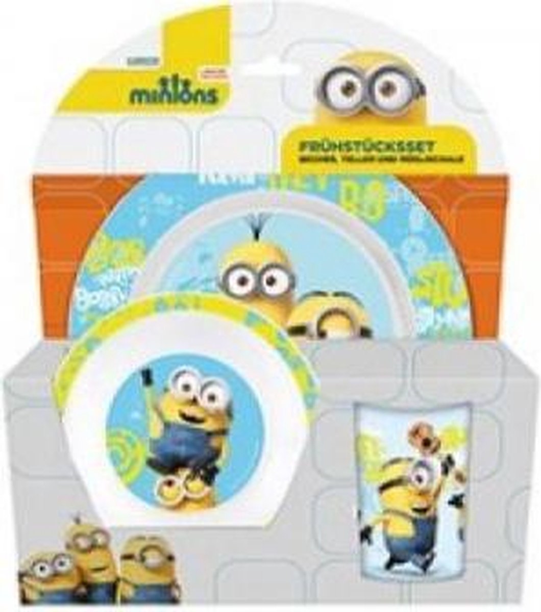 Minions ontbijtset 3 delig