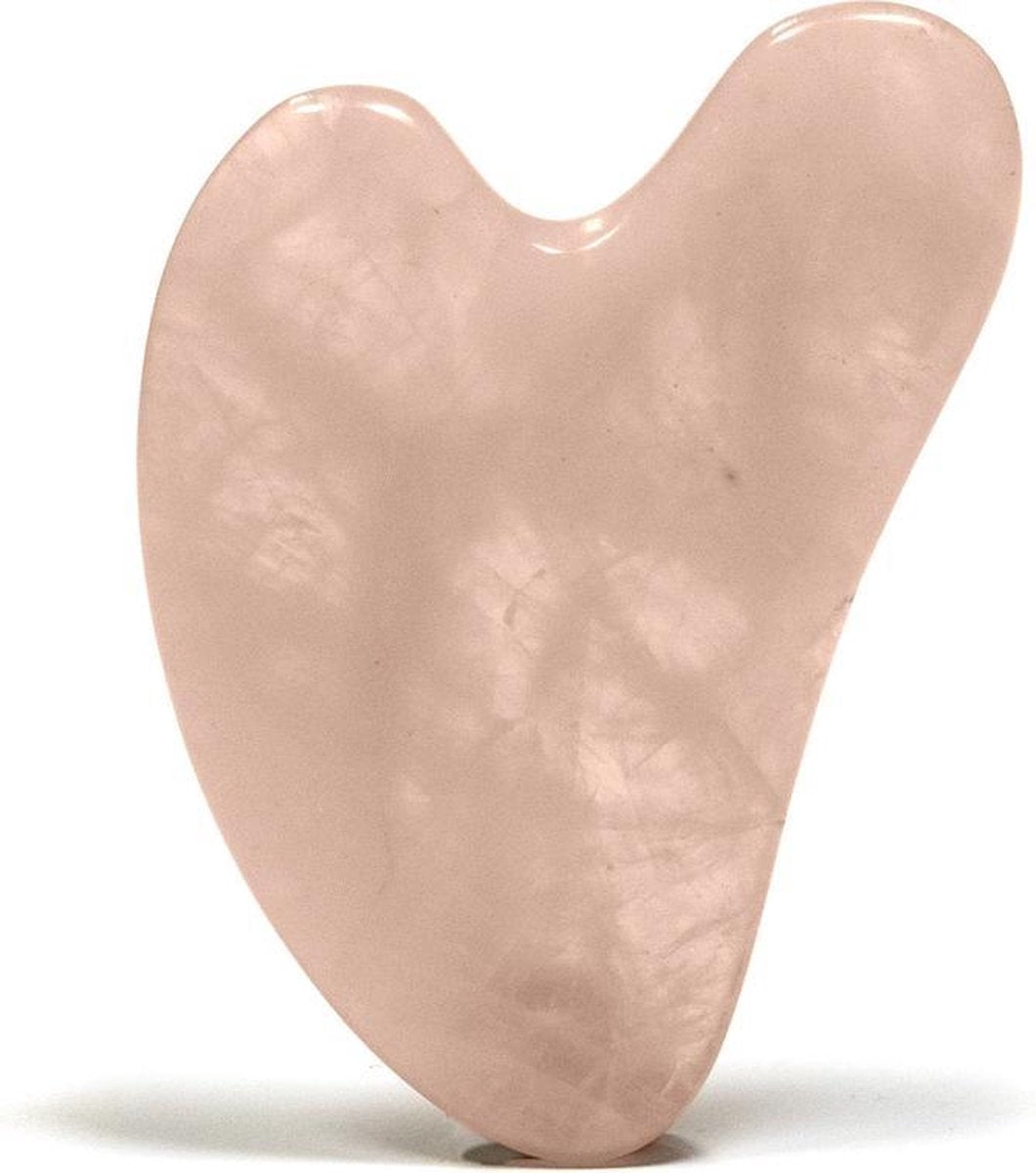 Gua sha massagesteen van rozenkwarts (voor tederheid en liefde)