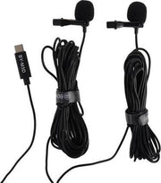 Boya Duo Clip-on Lavalier Microfoon BY-M3D voor USB-C