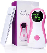BrightWise® Doppler Inclusief Hoofdtelefoon - Baby hartje monitor – Hartslag baby – Baby echo – Baby hartje luisteren – Hartslagmeter - Babyshower cadeau – Kraamcadeau - Medisch gekeurd - Roze