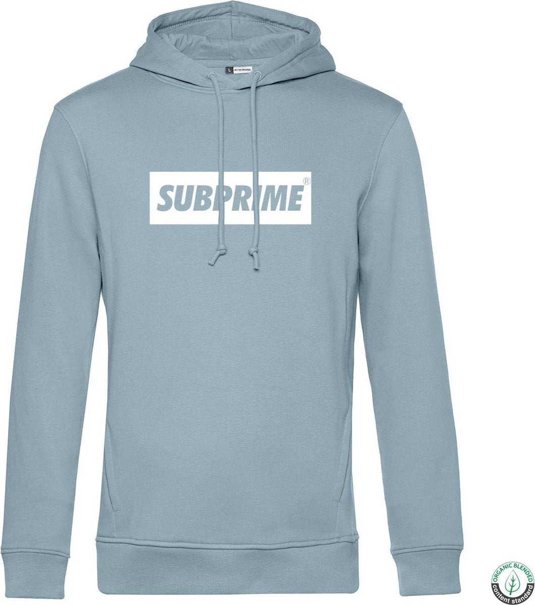 Subprime - Heren Hoodies Hoodie Block Sky Blue - Blauw - Maat S
