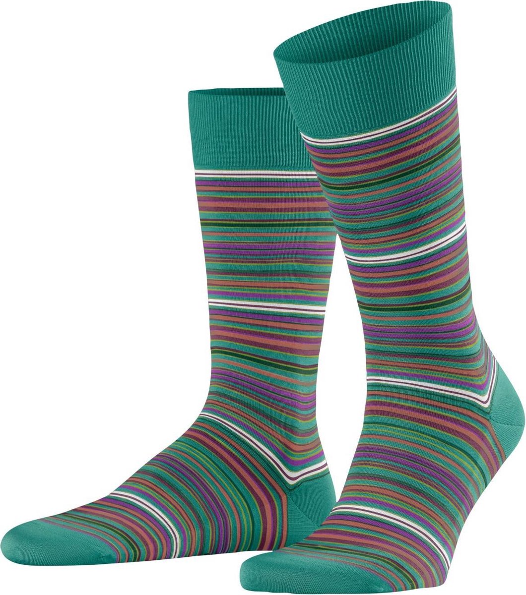 FALKE Microblock Fantasiesok Heren 14041 - Meerkleurig 7205 emerald Heren - 45-46