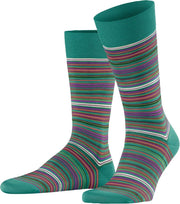 FALKE Microblock Fantasiesok Heren 14041 - Meerkleurig 7205 emerald Heren - 45-46