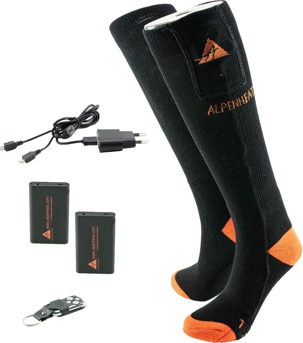 ALPENHEAT Verwarmde Sokken FIRE-SOCKS met afstandbediening KATOEN-Small (AJ26-RC-S)