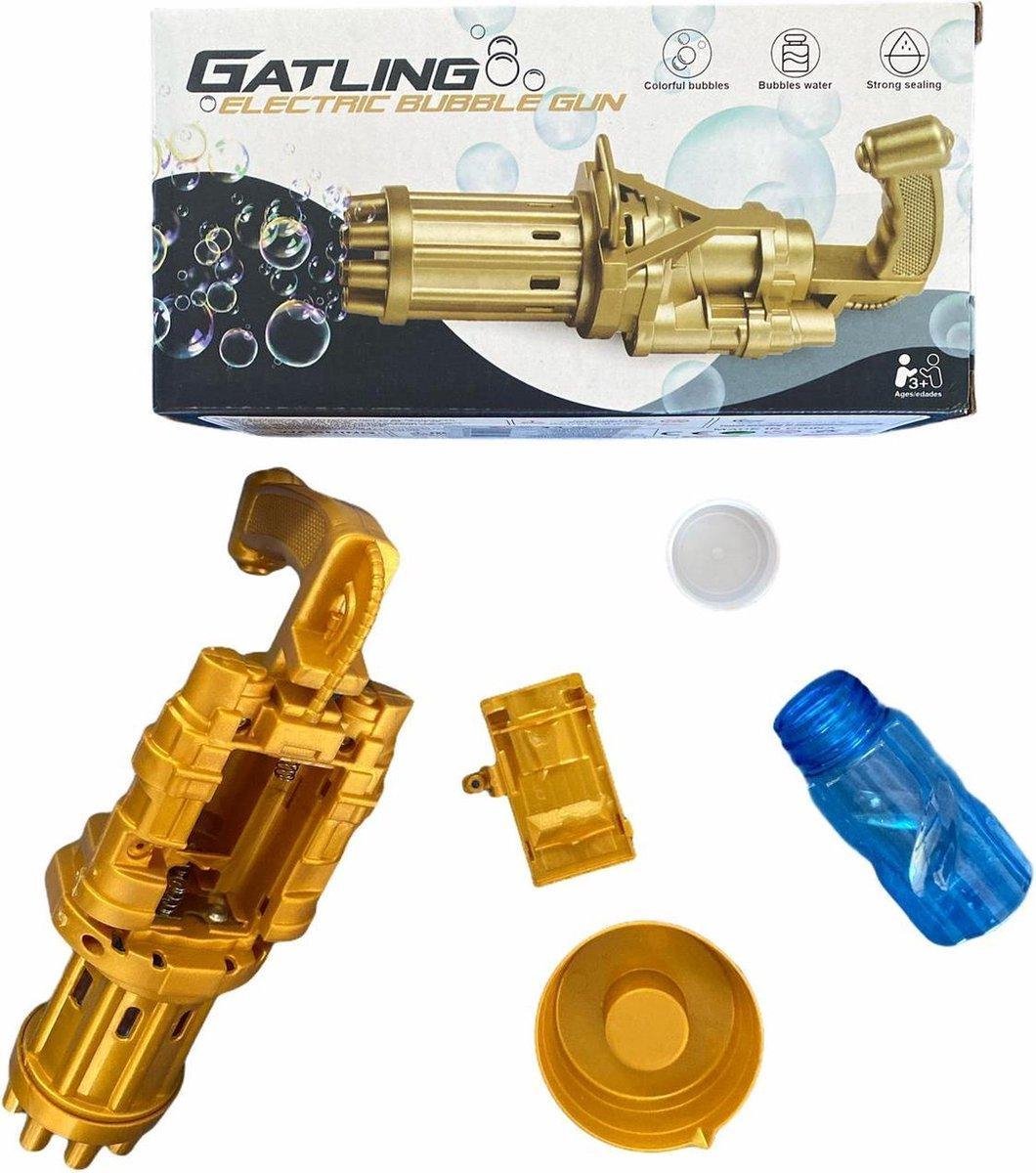 GatLing Bellenblaas Machine Pistool Camouflage Beige Bubble Gun