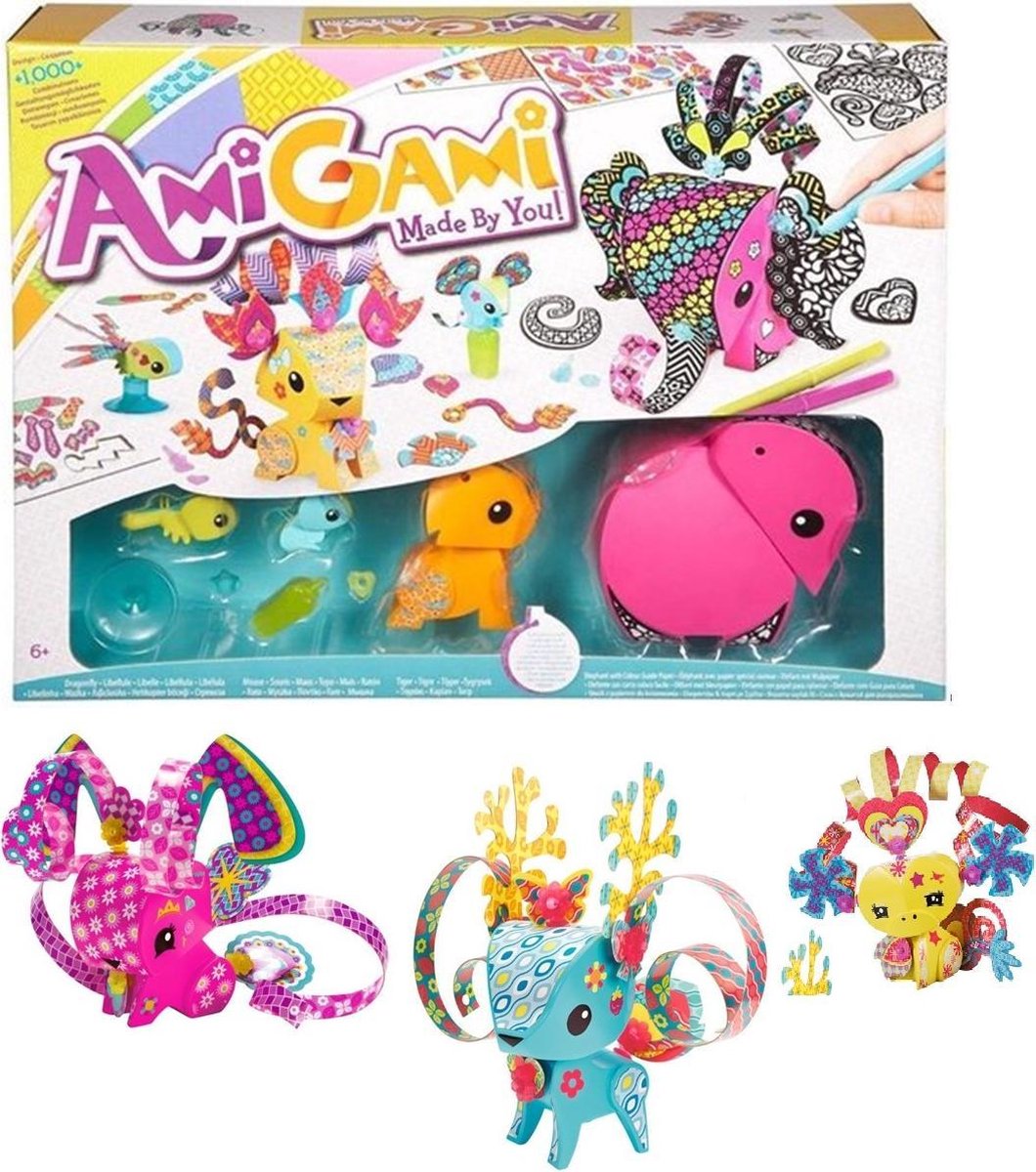 Amigami knutselpakket jongens meisjes - Stickers Stiften Knutselpapier