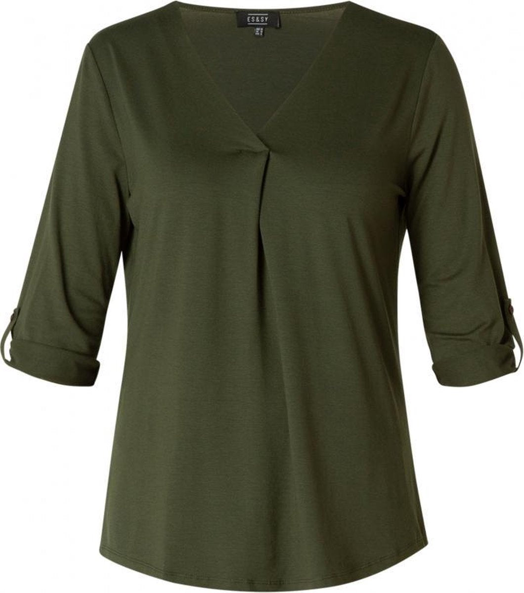 ES&SY Una Top - Olive Green - maat 40