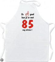 Mijncadeautje Schort Keukenschort Zo goed kun je er met 85 nog uitzien !
