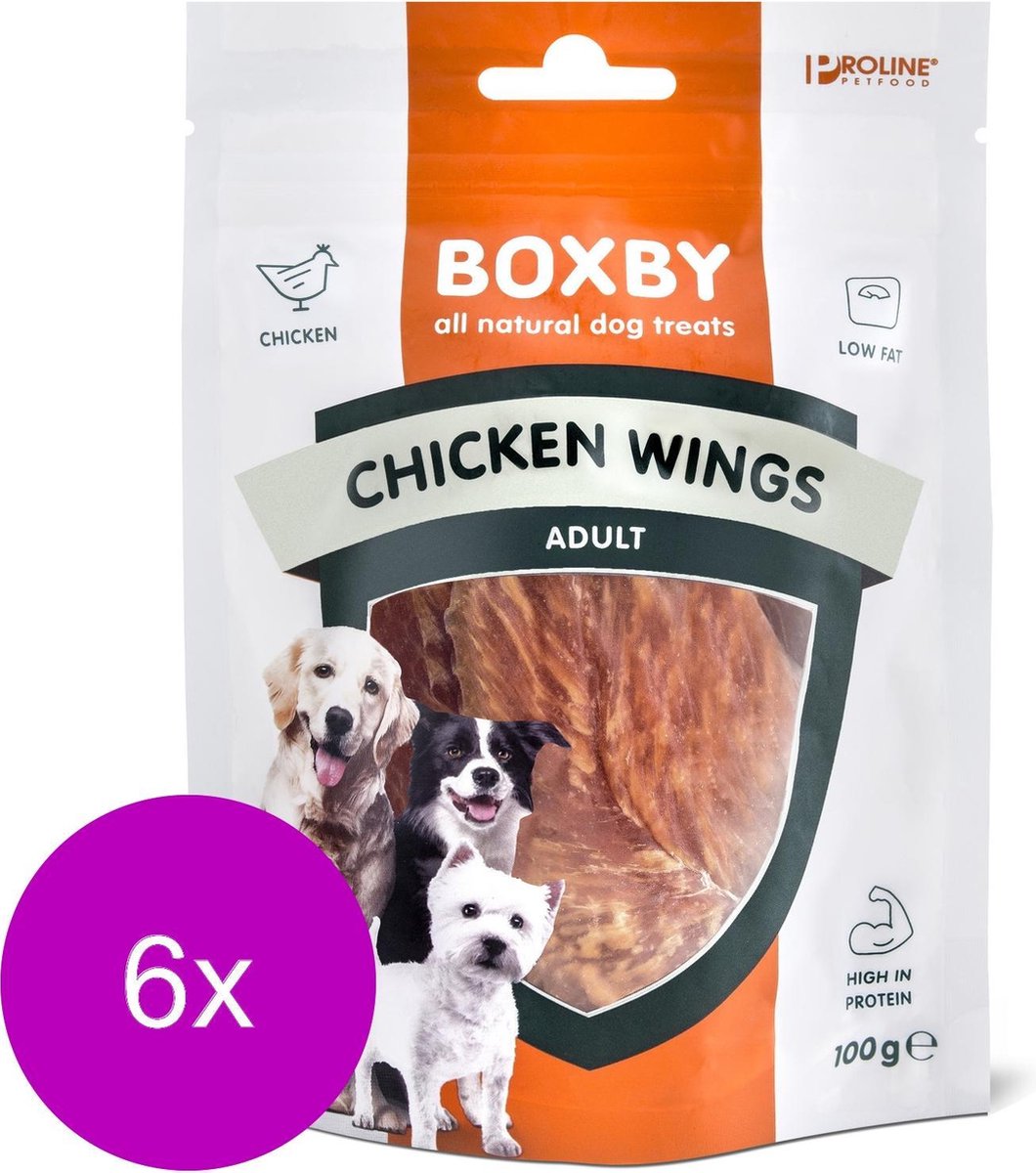 Proline Boxby Chicken Wings Kip - Hondensnacks - 6 x 100 g