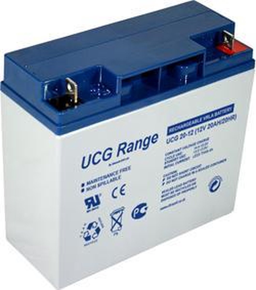 Ultracell Deep Cycle Gel 12V 20Ah 20000mAh Oplaadbaar Loodaccu